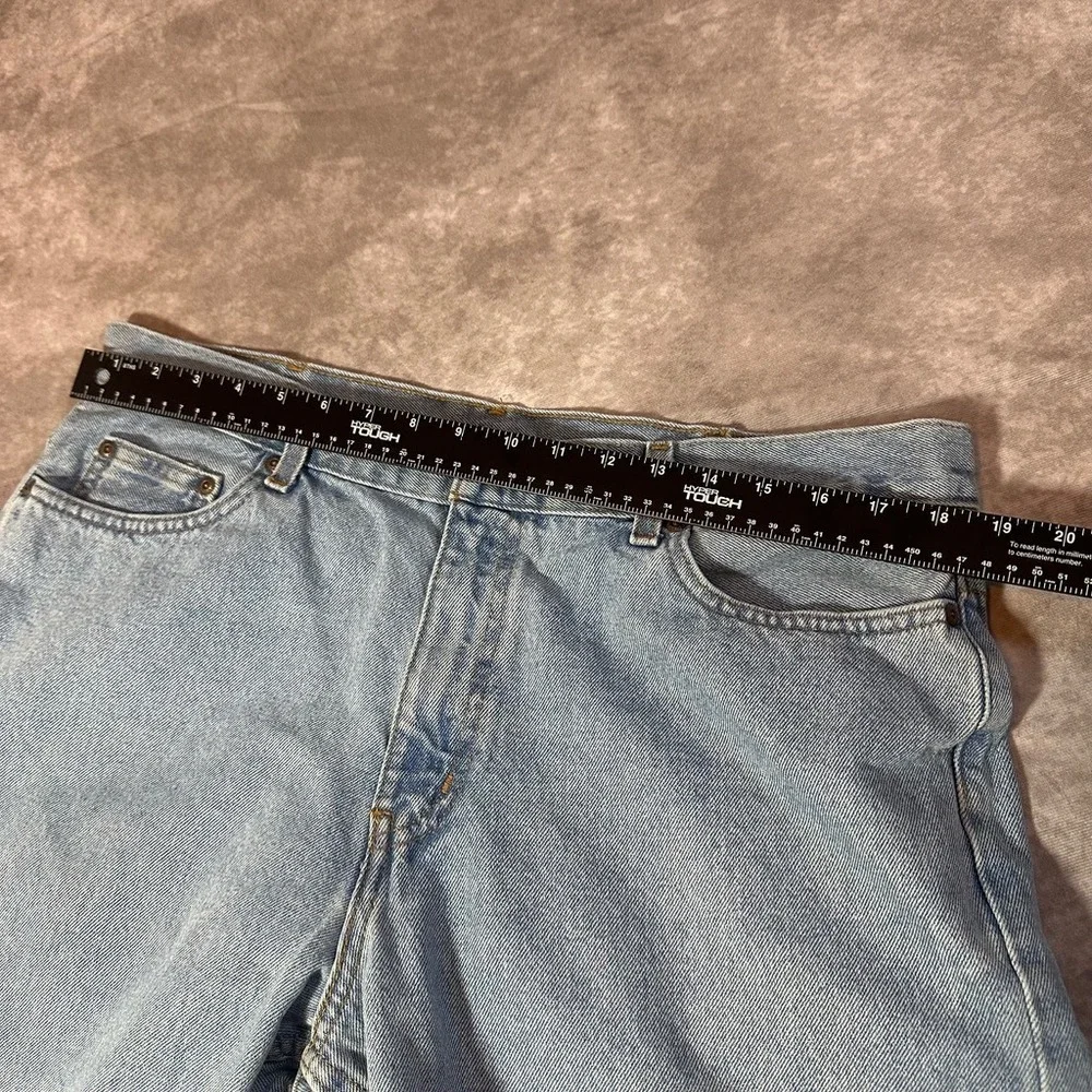 Vintage‎ Levi's 505 Custom Cut Off Denim Shorts Mens 36 Light Wash Frayed Hem